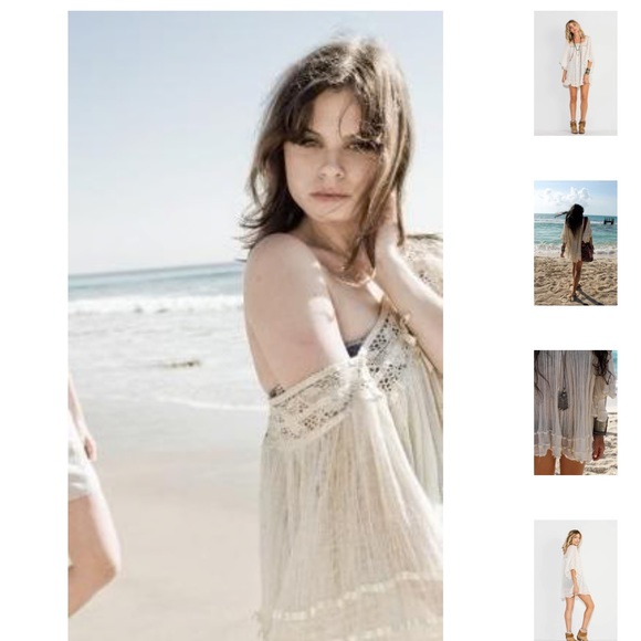 70’s Bohemian Sexy Angel Sleeves Mini Dress Tunic 100%Cotton Gauze Desert Babe - Picture 6 of 16